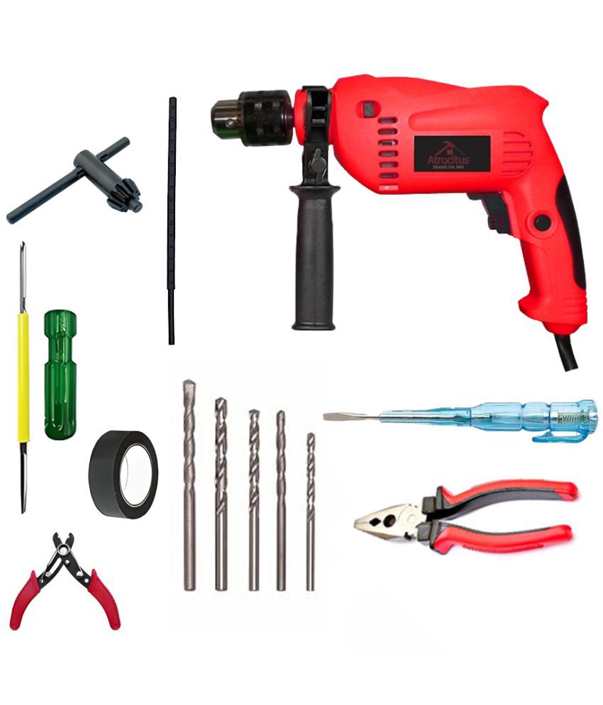     			Atrocitus - Kit of 8- 78 850W 13mm Corded Drill Machine with Bits