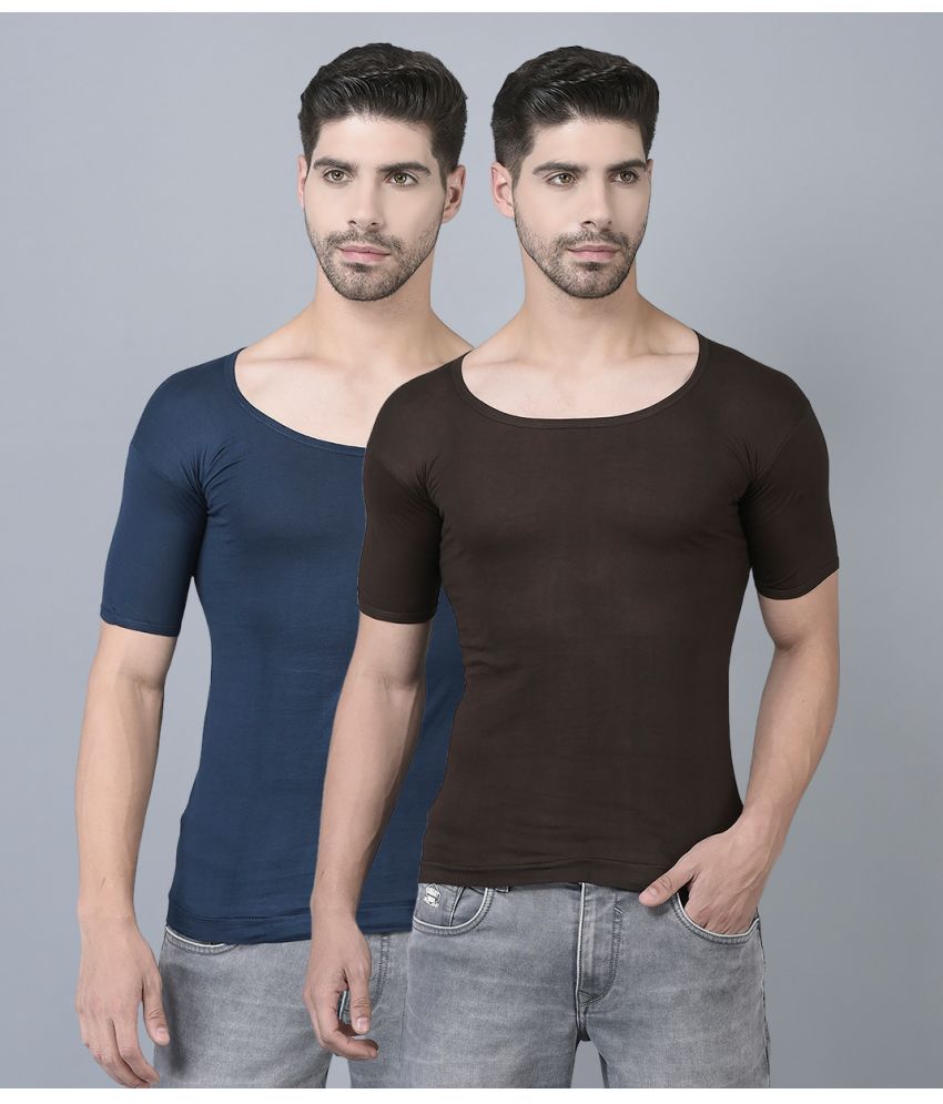     			Pack of 2 Dollar Multi Cotton Men's Vest