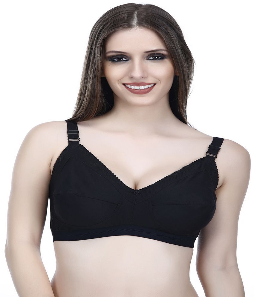     			Elina Cotton Women's Minimizer Bra ( Black ) DOVE-BLACK