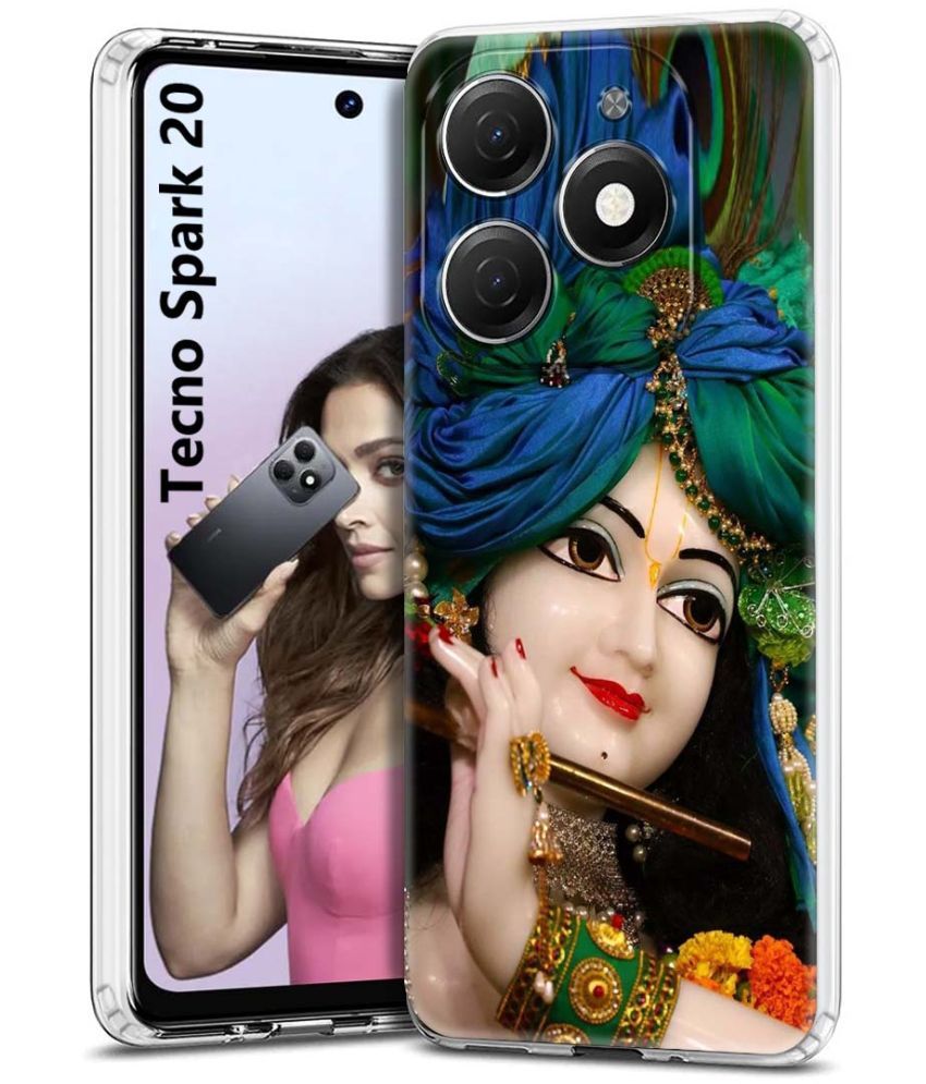     			Fashionury Multicolor Printed Back Cover Silicon Compatible For Tecno Spark 20 ( Pack of 1 )