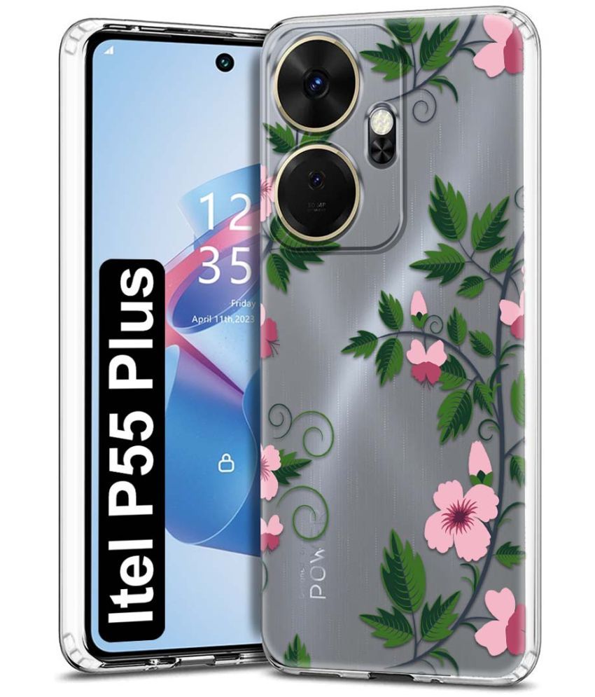     			Fashionury Multicolor Printed Back Cover Silicon Compatible For Itel P55 Plus ( Pack of 1 )