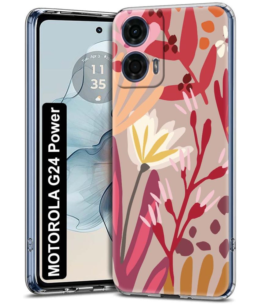     			Fashionury Multicolor Printed Back Cover Silicon Compatible For MOTOROLA G24 Power ( Pack of 1 )