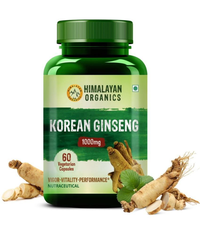     			Himalayan Organics Korean Red Ginseng 1000mg/Serve 60 Veg Capsules