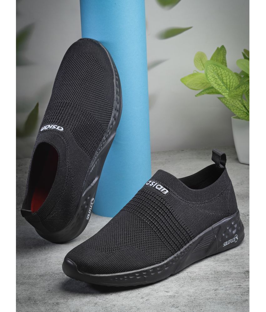     			ASIAN STORM-01 Black Men's Slip-on Shoes