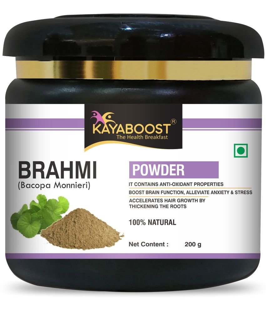     			KAYABOOST Brahmi Powder For Eating, Liver, Skin Care, Brain, Immunity Booster (200 g)