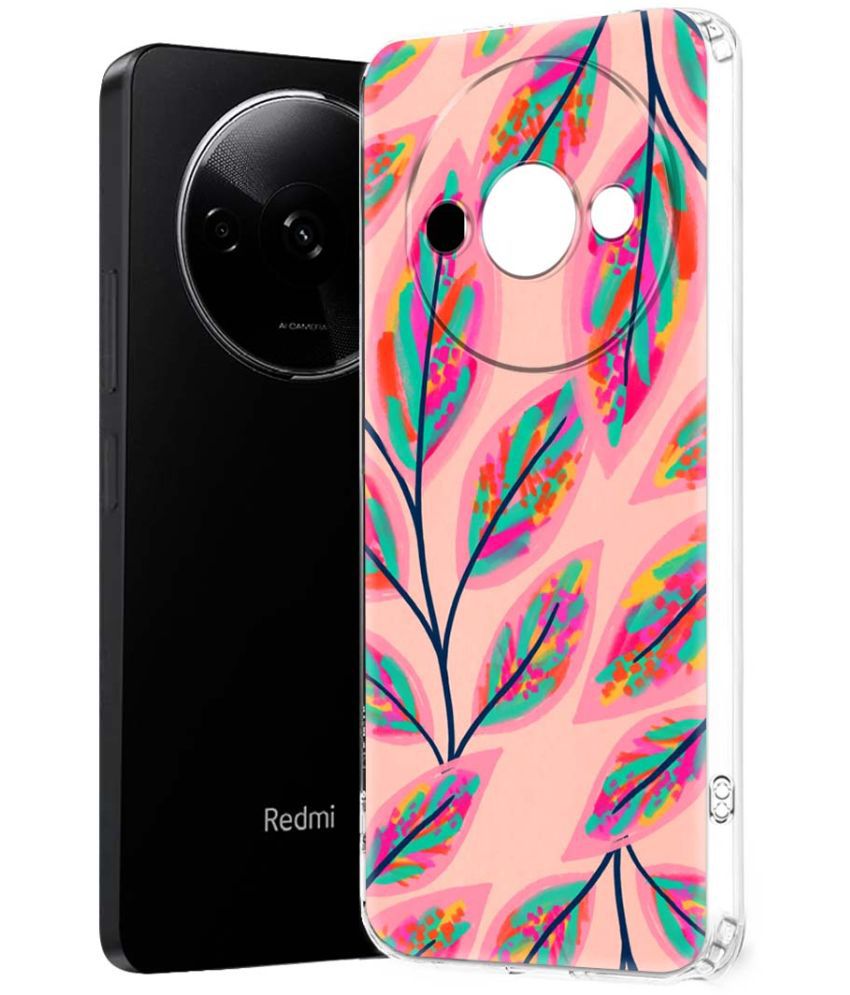    			NBOX Multicolor Printed Back Cover Silicon Compatible For Redmi A3 ( Pack of 1 )