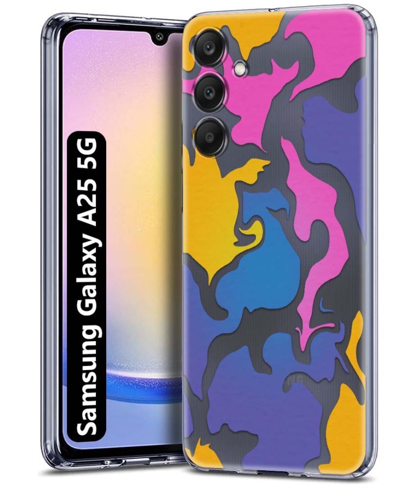     			NBOX Multicolor Printed Back Cover Silicon Compatible For Samsung Galaxy A25 5G ( Pack of 1 )