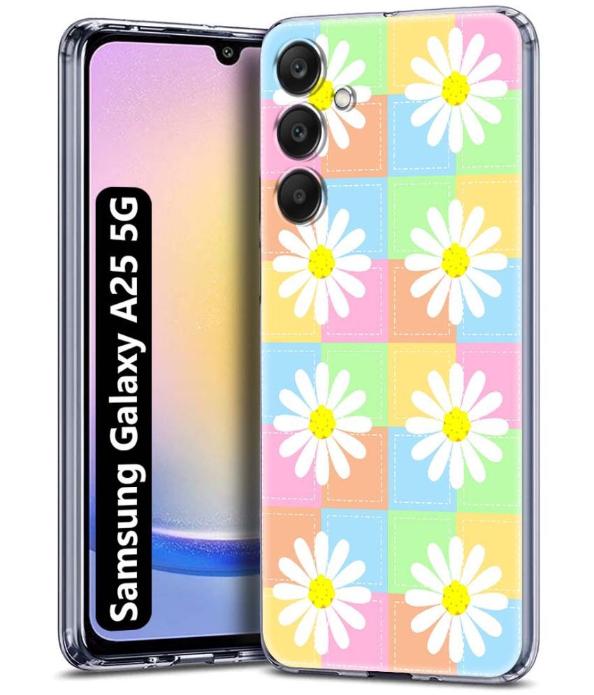     			NBOX Multicolor Printed Back Cover Silicon Compatible For Samsung Galaxy A25 5G ( Pack of 1 )