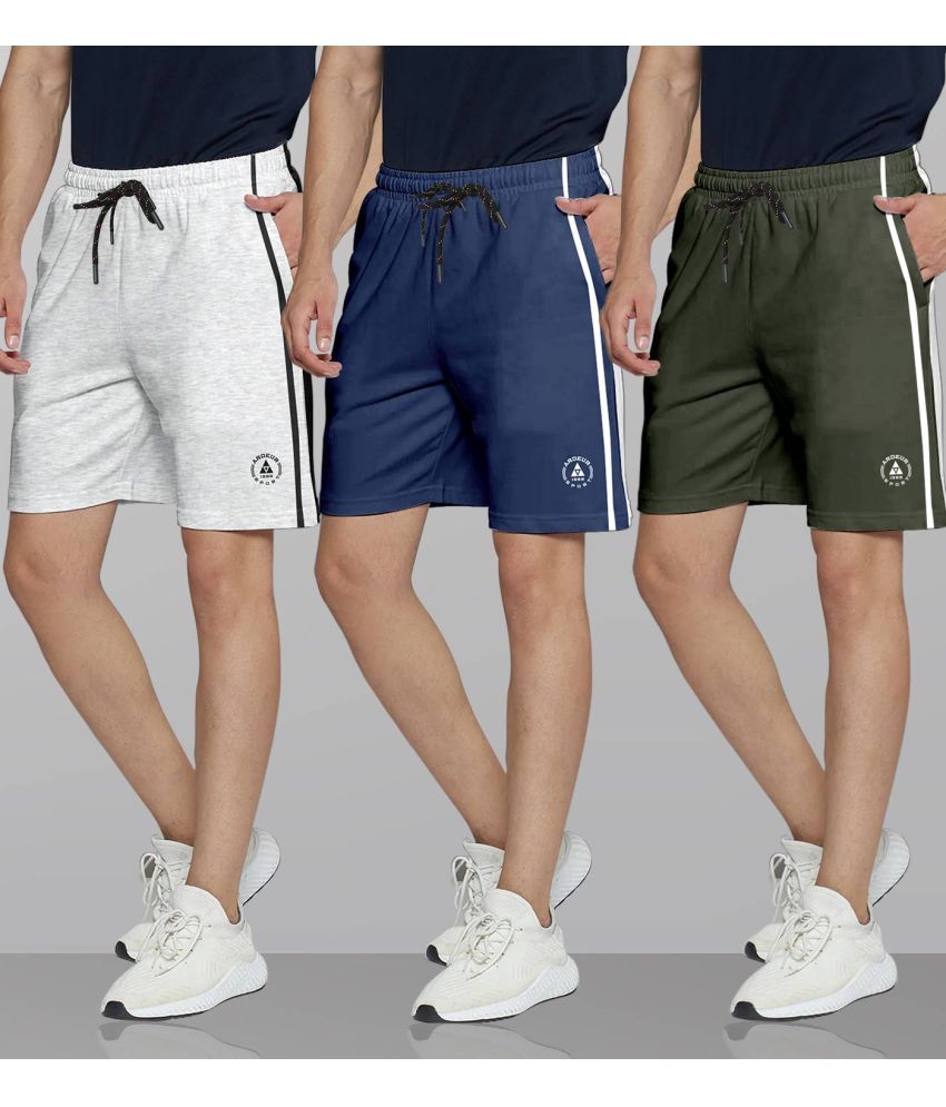     			Ardeur Multi Cotton Blend Men's Shorts ( Pack of 3 )