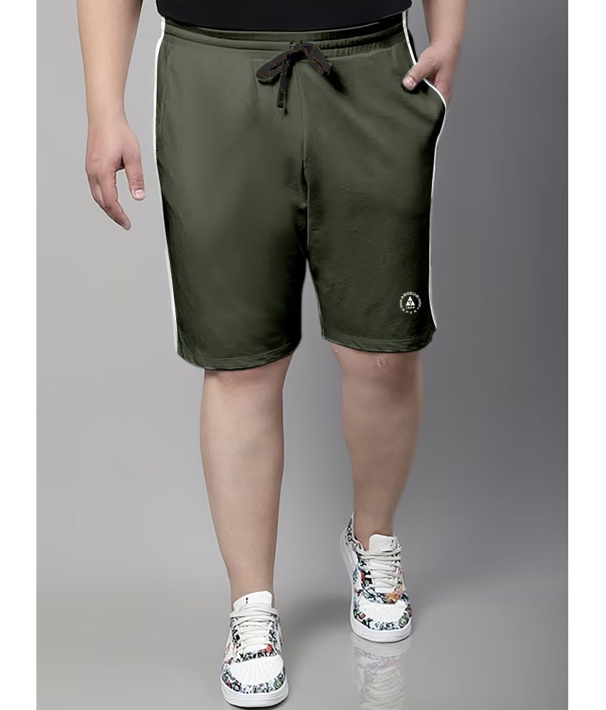     			Ardeur Olive Cotton Blend Men's Shorts ( Pack of 1 )