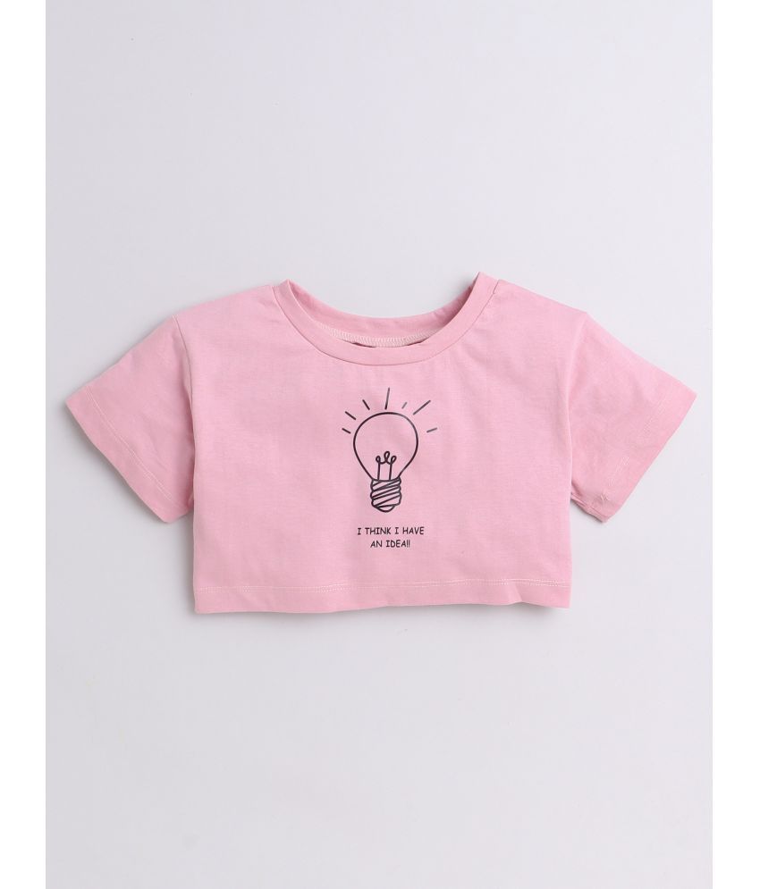     			Aww Hunnie Pink Cotton Girls Top ( Pack of 1 )