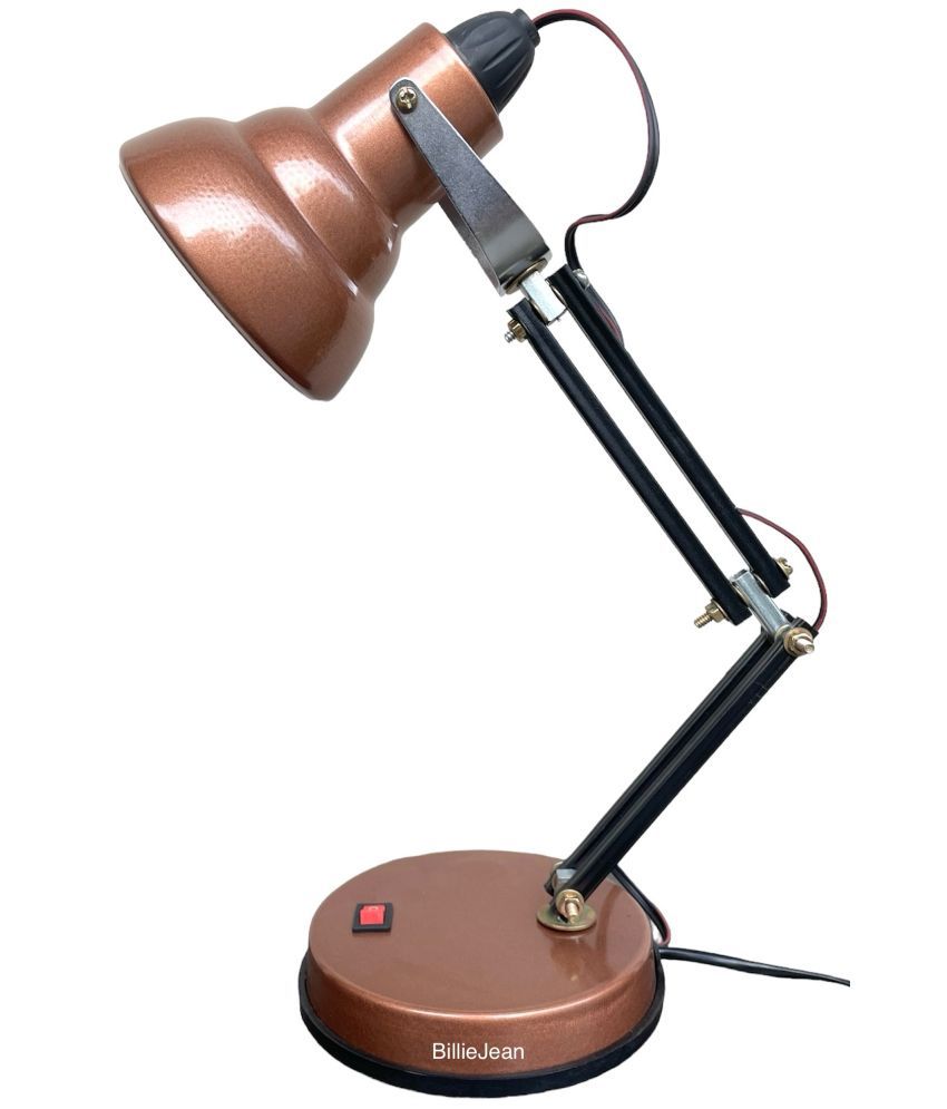     			BillieJean Copper Study Table Lamp ( Pack of 1 )