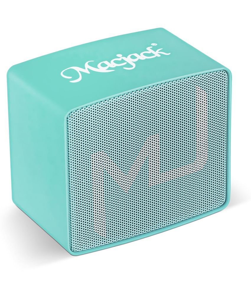     			Macjack Wave 120 3 W Bluetooth Speaker Bluetooth v5.0 with Call function,3D Bass Playback Time 10 hrs Green