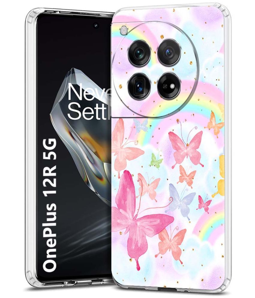     			NBOX Multicolor Printed Back Cover Silicon Compatible For OnePlus 12R 5G ( Pack of 1 )