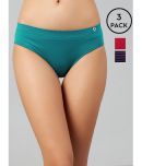 C9 Airwear Pack of 3 Nylon Solid Women's Briefs ( Multi Color )