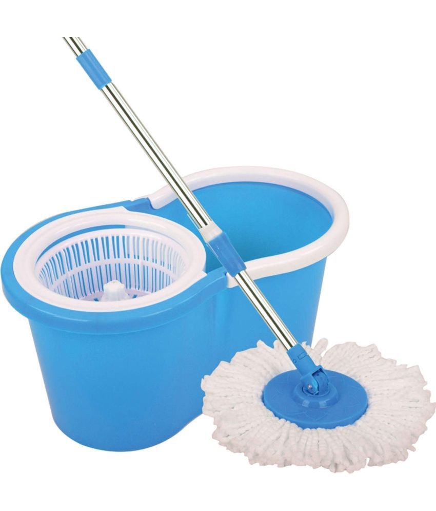     			52dealz Single Bucket Mop ( Extendable Mop Handle with 360 Degree Movement )