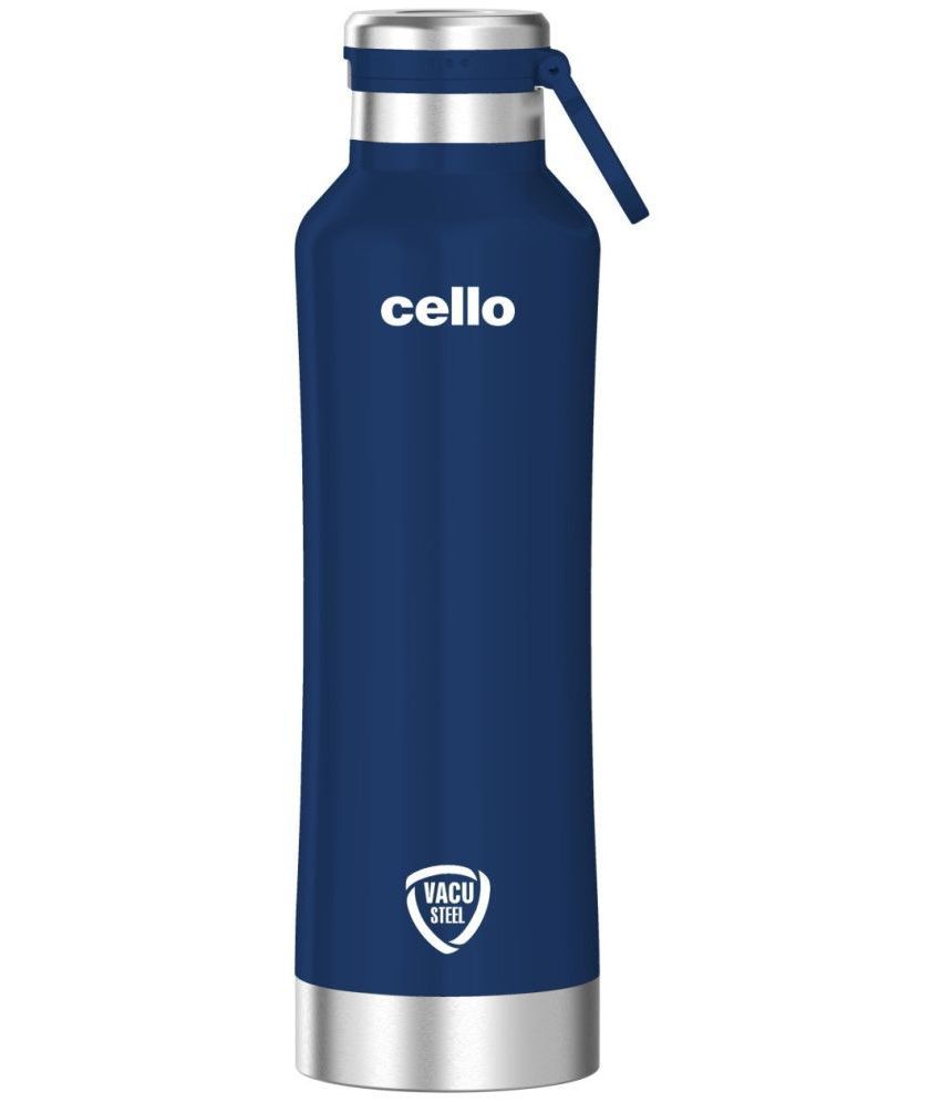     			Cello Duro One Touch Blue Steel Flask ( 1000 ml )