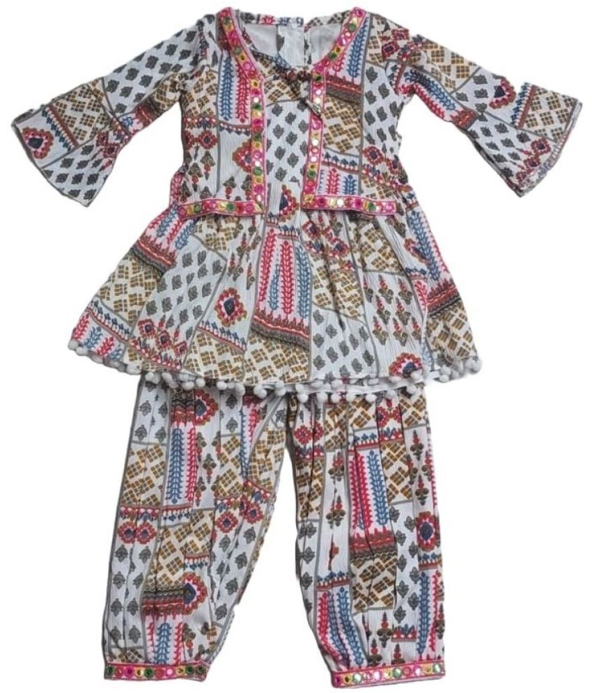     			Cherry Tree Multicolor Polyester Girls Suit Sets ( Pack of 1 )
