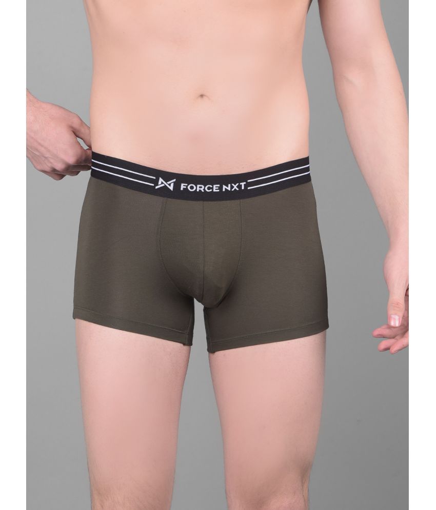     			Force NXT Olive Cotton Men's Trunks ( Pack of 1 )