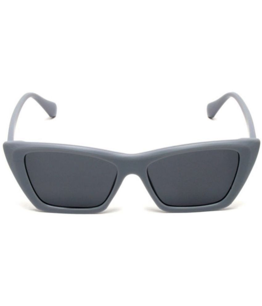     			MESPEE Dark Grey Square Sunglasses ( Pack of 1 )