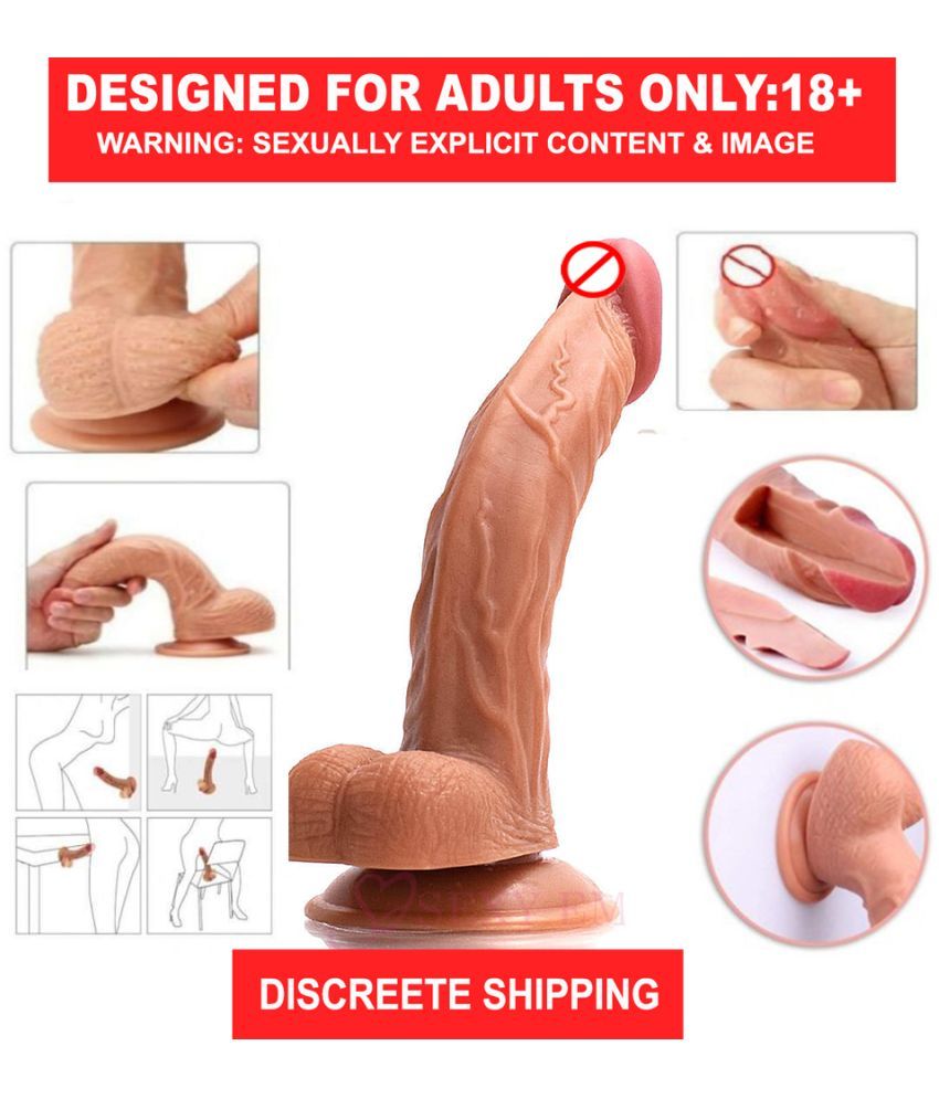     			10 Inch Soft Realistic C ShapeDildo With Strong Suction Cup adult toy silicon dildos sex toy for women Suction dildo