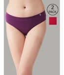 C9 Airwear Pack of 2 Nylon Solid Women's Briefs ( Multi Color )