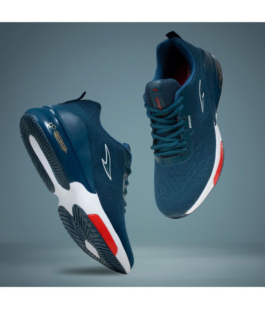     			ASIAN Blue Men's Sports Running Shoes