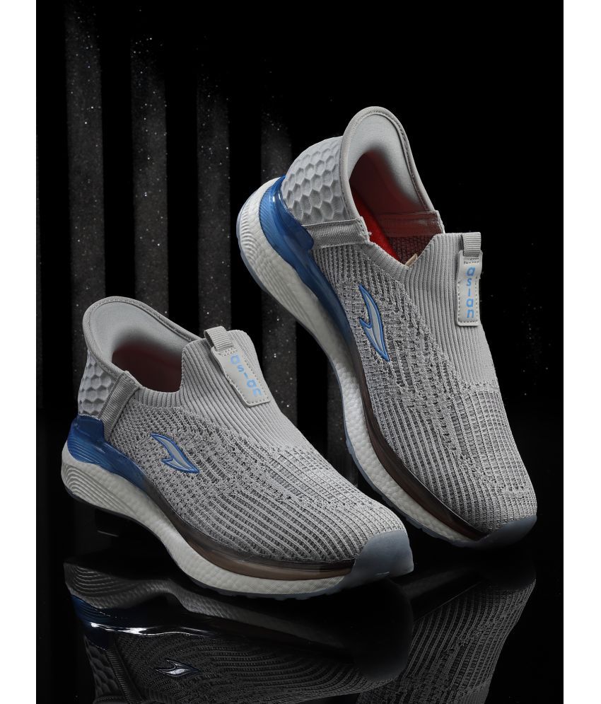     			ASIAN SLIDE-ON-GENTS-03 Dark Grey Men's Sports Running Shoes