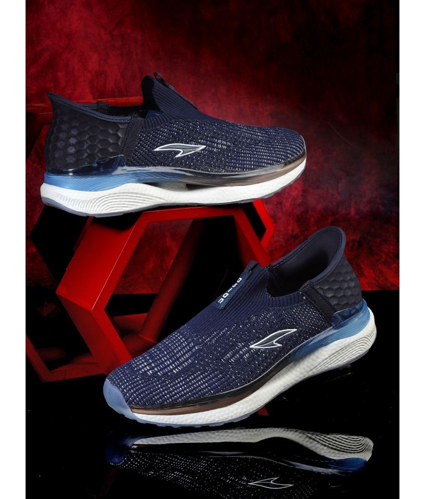     			ASIAN SLIDE-ON-GENTS-03 Navy Blue Men's Sports Running Shoes