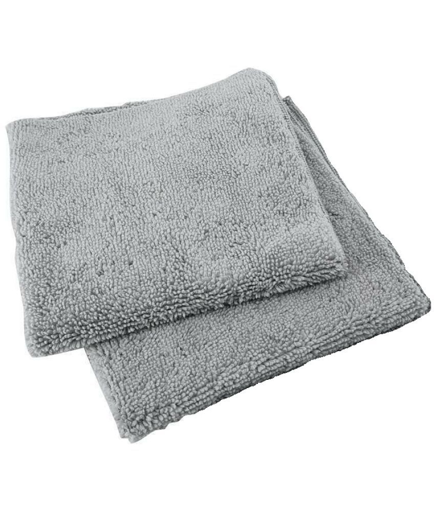     			Auto Hub Grey 340 GSM Microfiber Cloth For Automobile ( Pack of 2 )