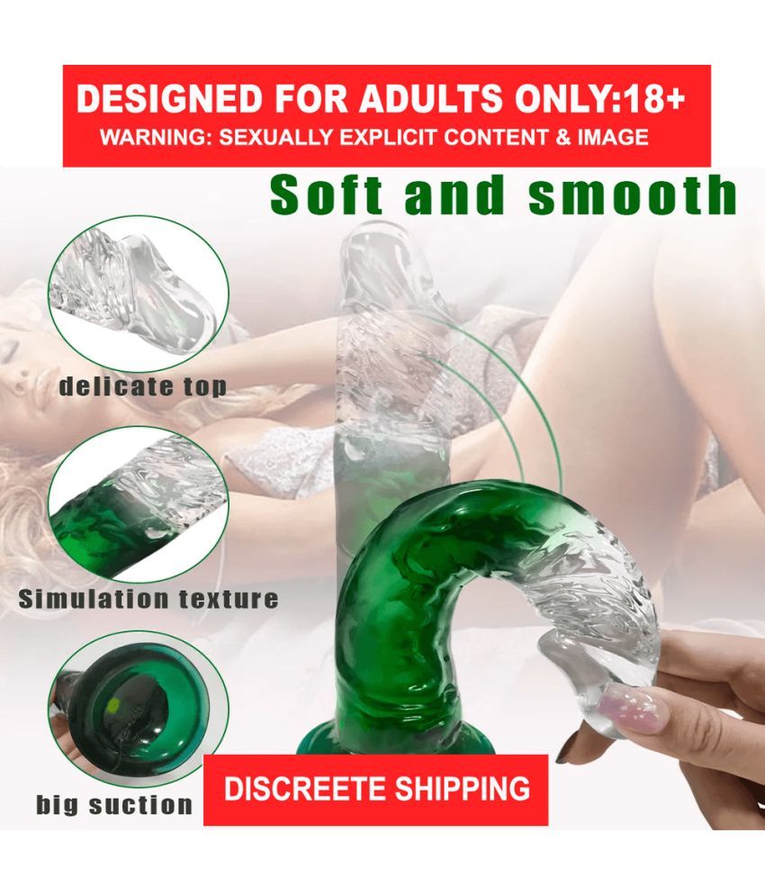     			G-spot Realistic Jelly Dildo with Strong Suction Cup Flexible Penis Harness Compatible Anal Adult Sex Toys for Women Duel Colour Suction dildo dicks toy silicon penis sexy products low price