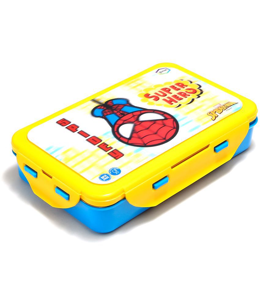     			Gluman - Yellow Stainless Steel Lunch Box ( Pack of 1 )