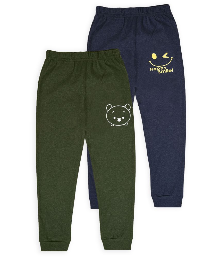     			J&JP Multicolor Cotton Blend Boys Trackpant ( Pack of 2 )