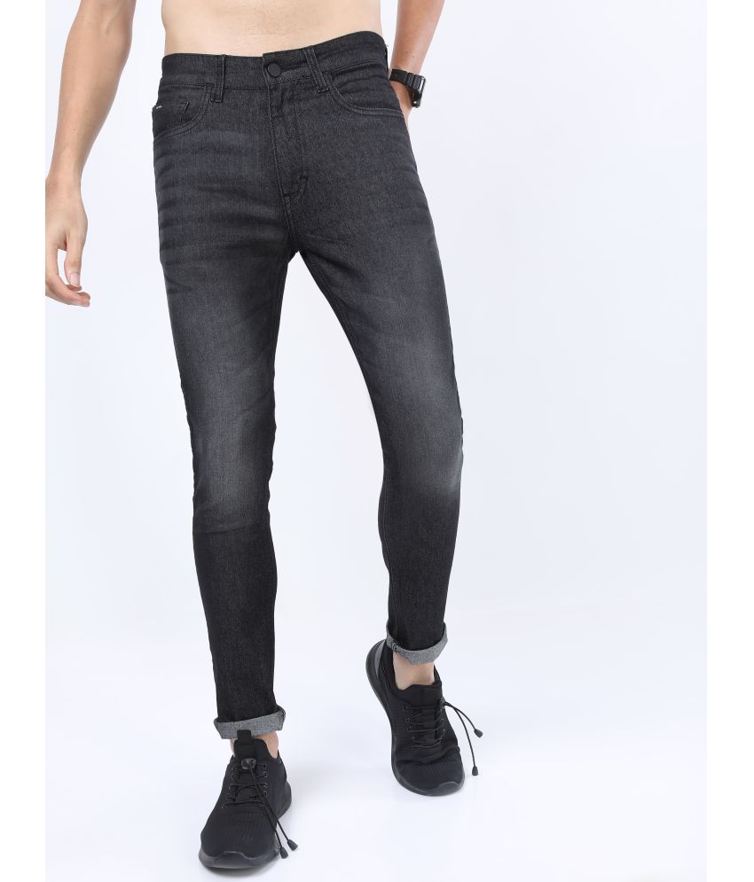     			Ketch Skinny Fit Cuffed Hem Men's Jeans - Charcoal ( Pack of 1 )