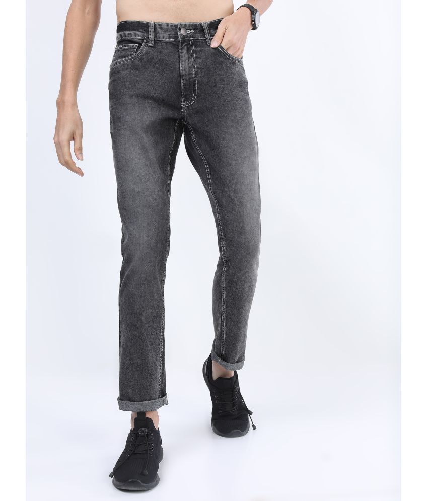     			Ketch Slim Fit Cuffed Hem Men's Jeans - Grey ( Pack of 1 )