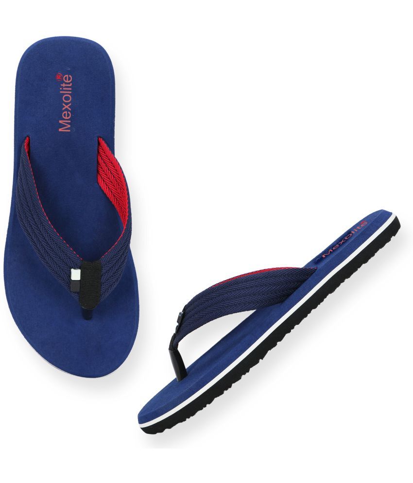     			Mexolite Blue Men's Thong Flip Flop