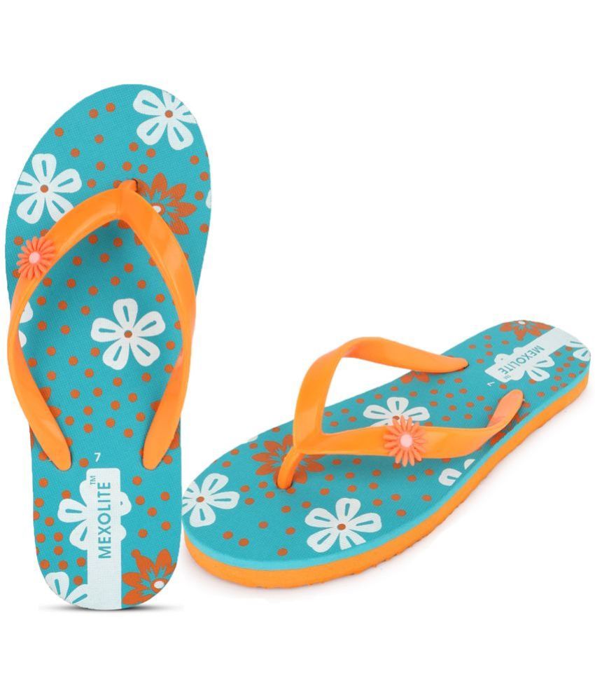     			Mexolite Orange Women's Flip Flop