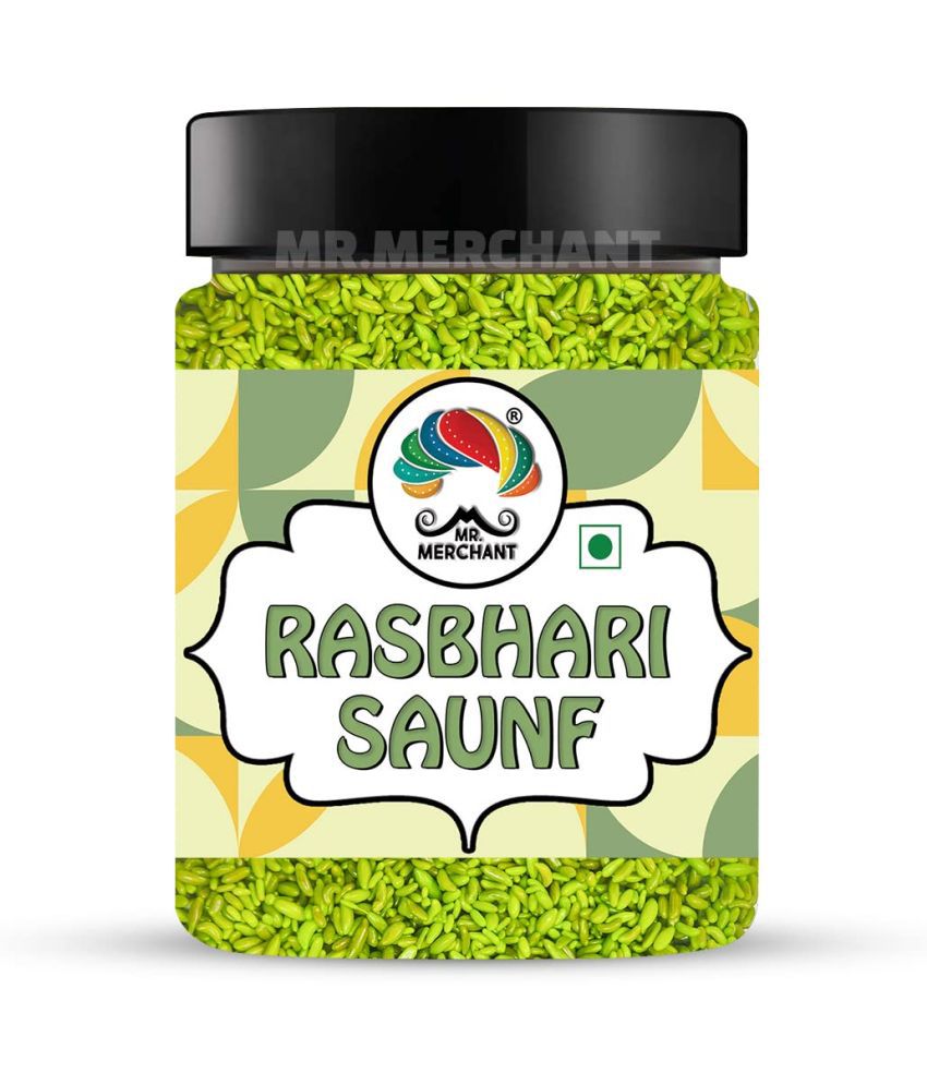     			Mr. Merchant Rasbhari Green Special Saunf, (Green Sugar Coated Fennel Seeds) (Mukhwas)
