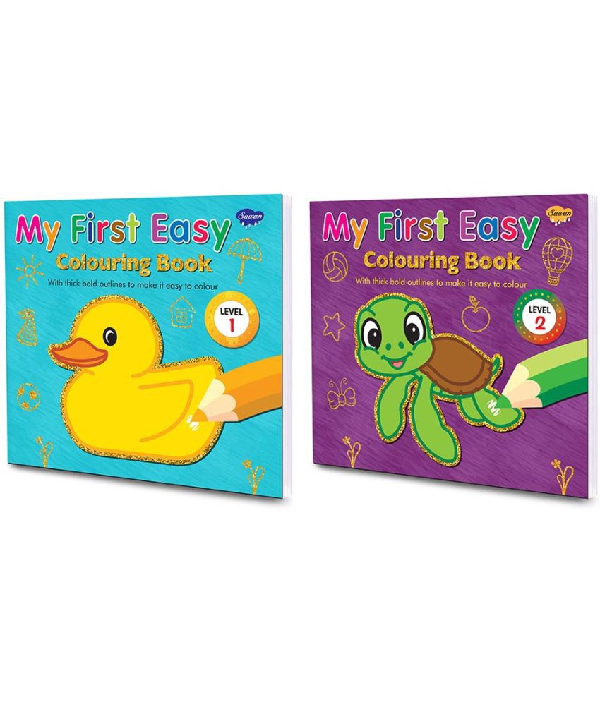     			Sawan Presents Set Of 2 My First Easy Colouring Books of Level-1 & Level-2