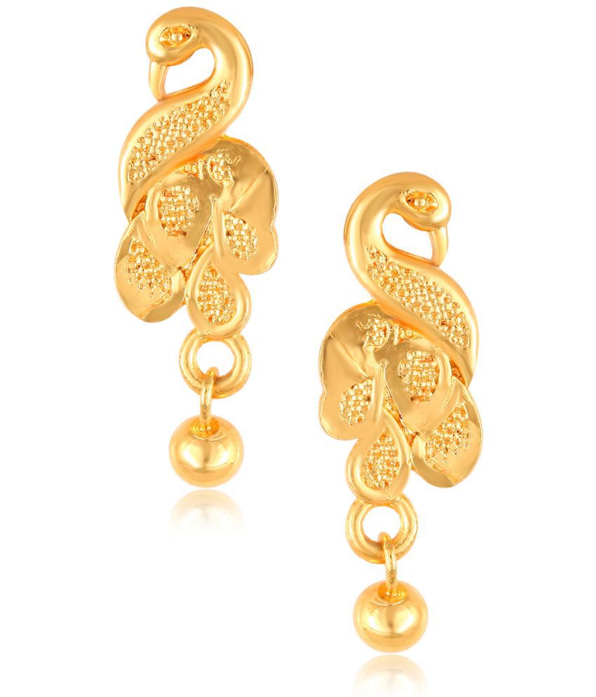     			VIVASTRI Golden Stud Earrings ( Pack of 1 )
