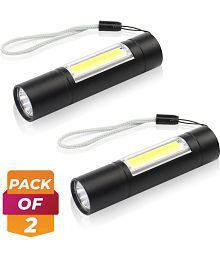 MZ - 2W Rechargeable Flashlight Torch ( Pack of 2 )