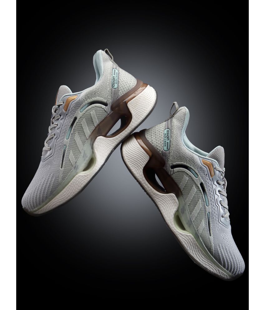     			ASIAN TWINSPRING-02 Light Grey Men's Sports Running Shoes