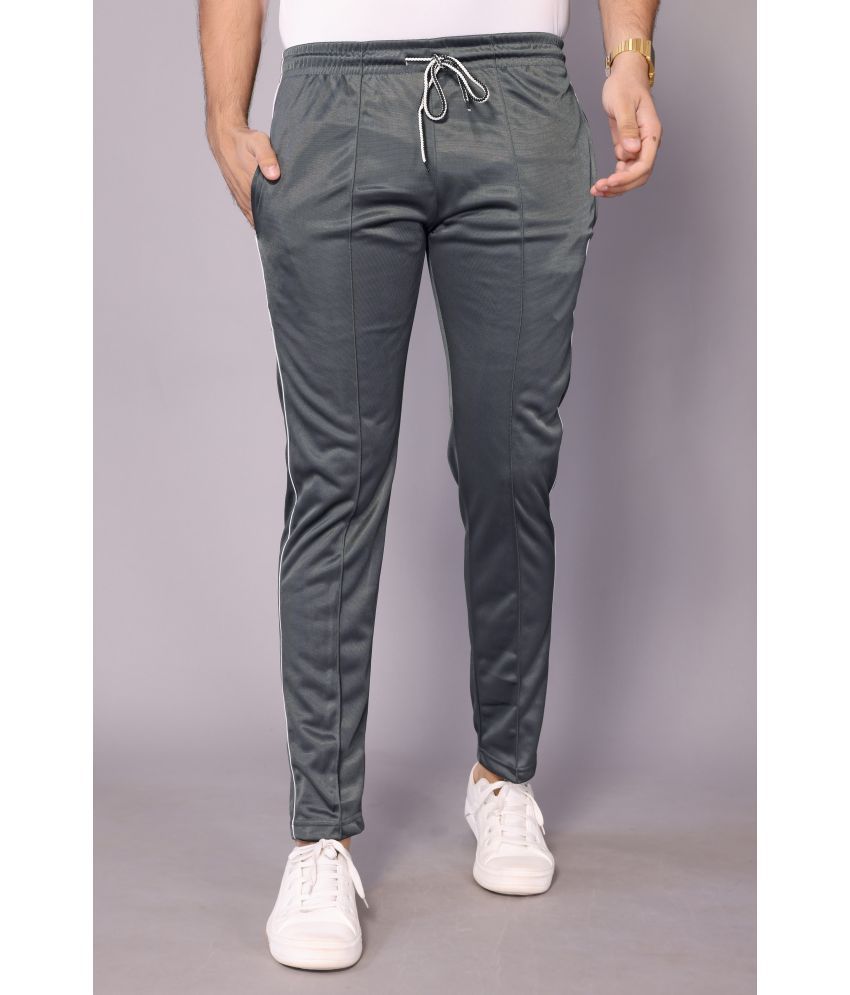     			Estro Grey Polyester Men's Trackpants ( Pack of 1 )