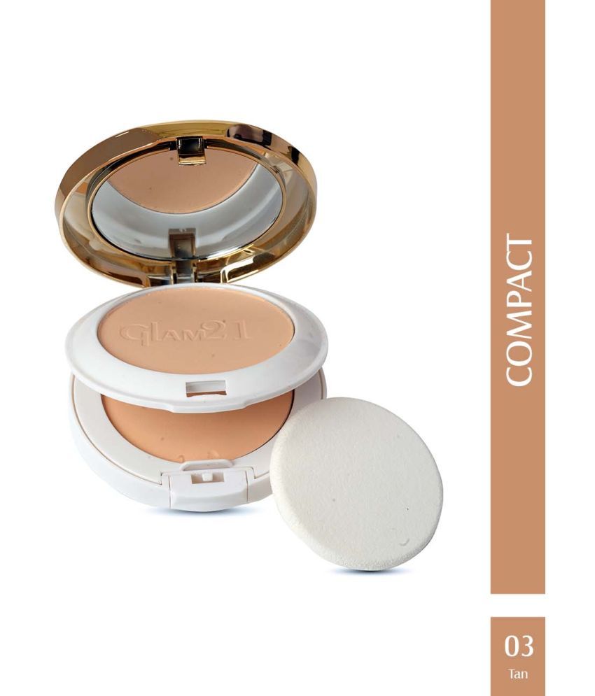     			Glam21 Natural Essence Oil-Control 2-in-1 Compact Powder with Vitamin-E 20gm Tan-03