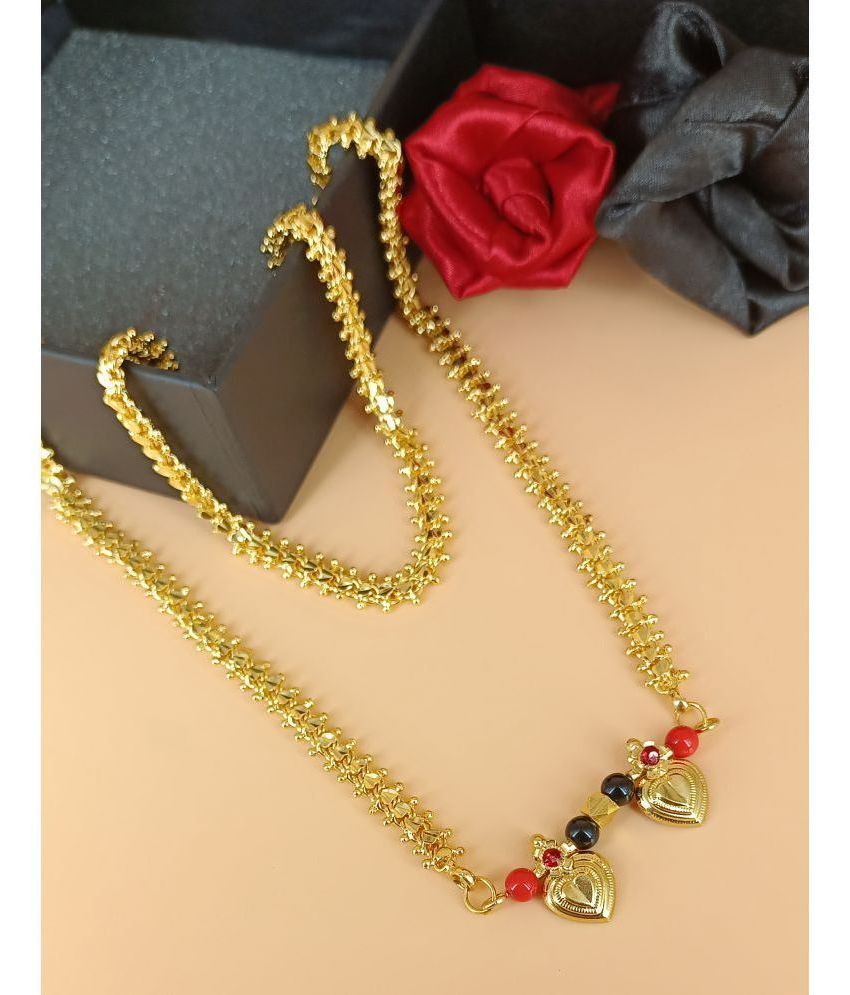     			JIPPA Golden Mangalsutra ( Pack of 1 )