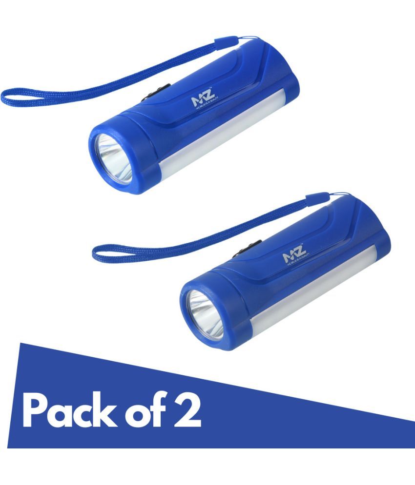     			MZ - 2W Rechargeable Flashlight Torch ( Pack of 2 )