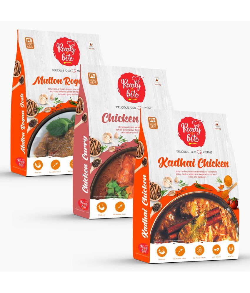     			Ready 2 Bite Just Heat & Eat Non veg   900 gm Pack of 3