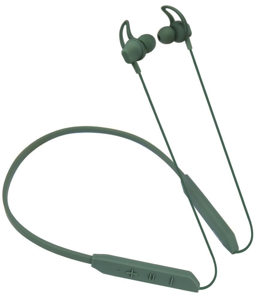     			hitage NBT-3286  Bluetooth Neckband In-the-ear Bluetooth Headset with Upto 30h Talktime Foldable Collapsible - Green