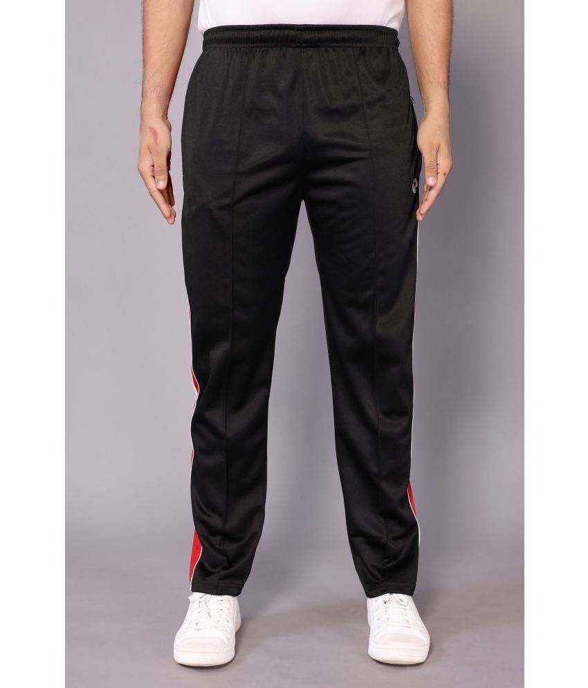     			Estro Black Polyester Men's Trackpants ( Pack of 1 )