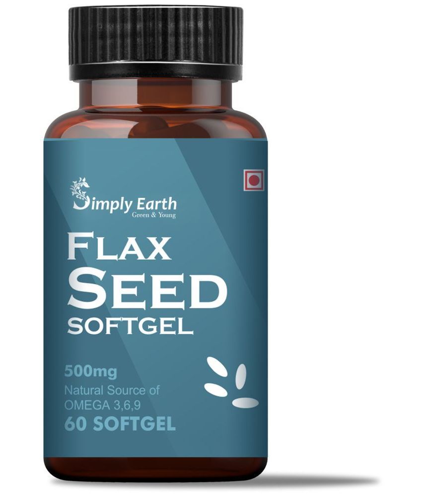     			Simply Earth Cold Pressed Flax Seeds Oil Omega With Extra Virgin Oil - 60 Capsules